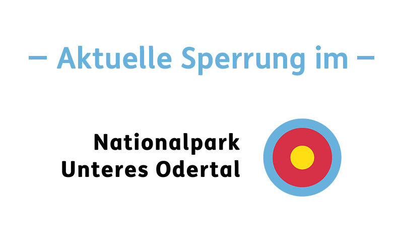 Aktuelle Sperrung im Nationalpark Unteres Odertal