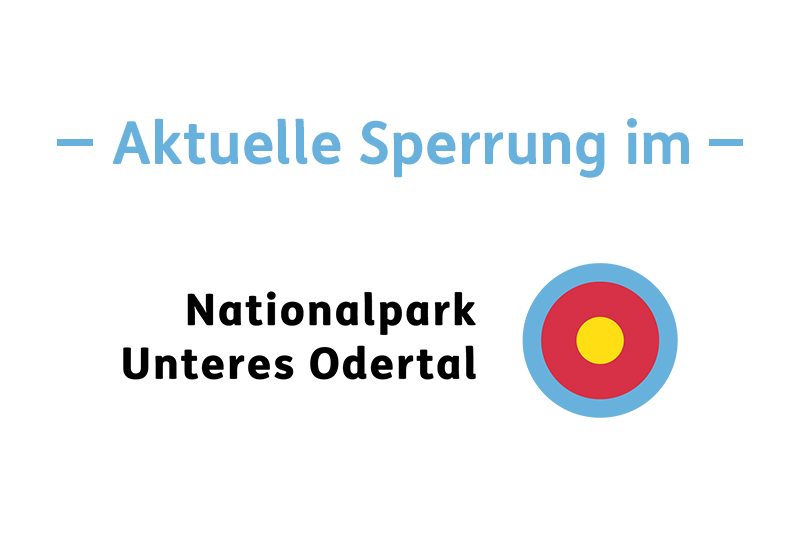 Aktuelle Sperrung im Nationalpark Unteres Odertal