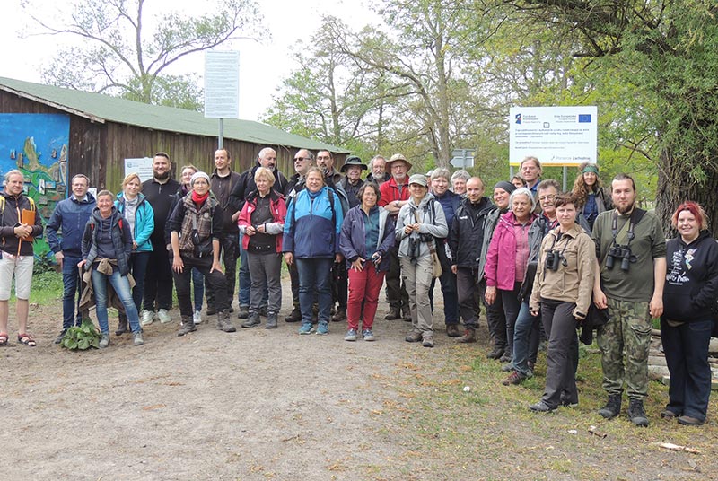 Deutsche und polnische Naturschützer auf der Ehrenamtsveranstaltung am 14.05.2022 | Foto: Roland Schulz